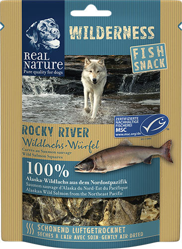 Adult Wilderness Rocky River snack vildlaks terninger 70 g