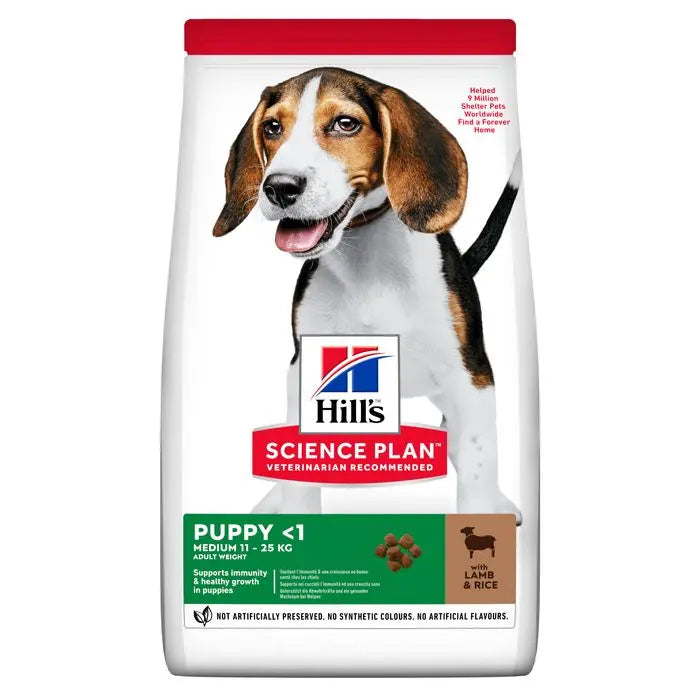 Puppy Medium lam og ris 14 kg