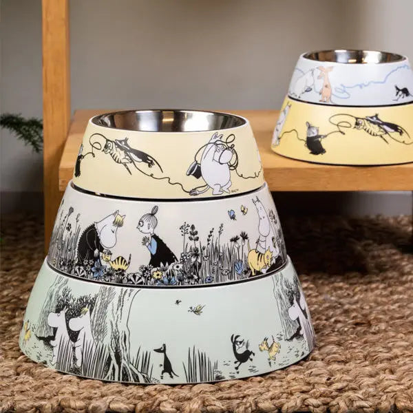 Melamin skål Moomin Pets XL 1200 ml grøn
