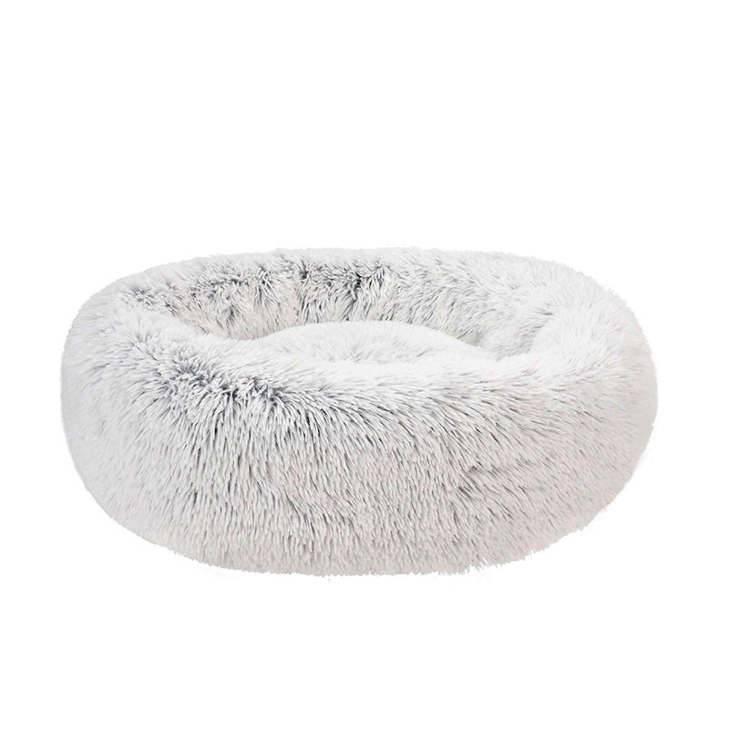 Hundeseng Fluffy M frossen hvid