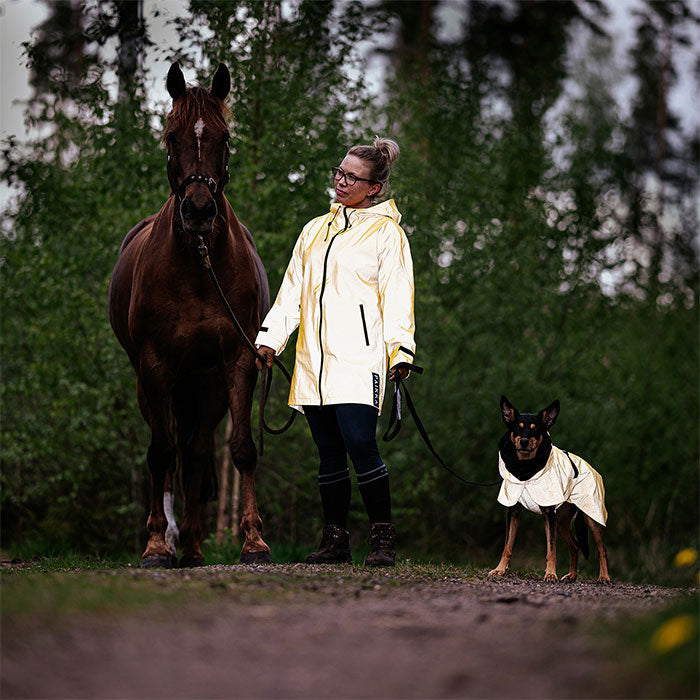 Regnjakke Lite Visibility 50 cm gul