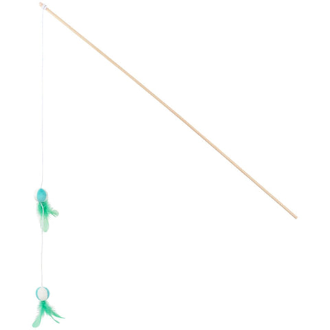 Drillepind m/fjer og boldXL 90 cm