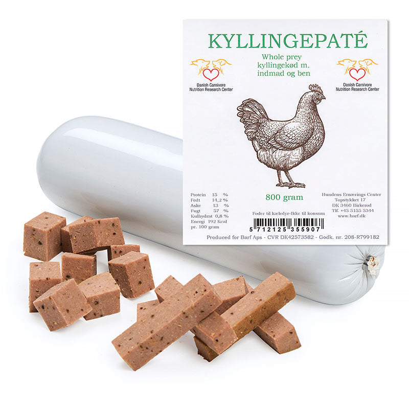 Paté pølsem/ben kylling 800 g