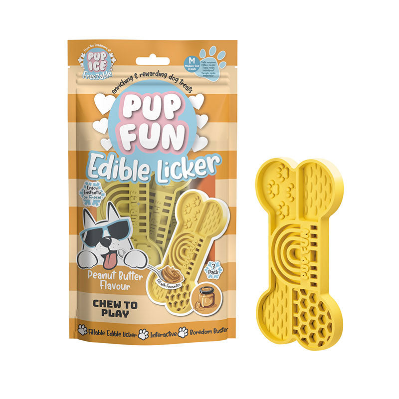 Spiselig slikkemåtte peanut butter 2 stk/pk